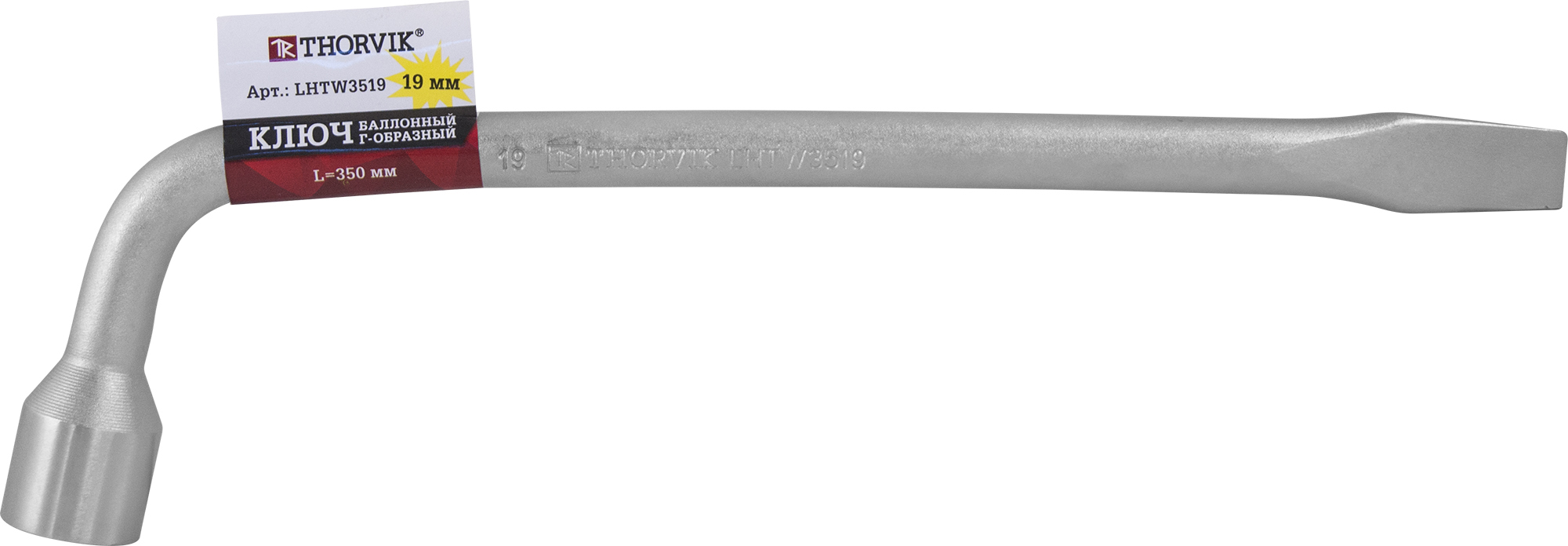 LHTW3519 Ключ баллонный  Г-образный,  19 мм, 350 мм THORVIK LHTW3519