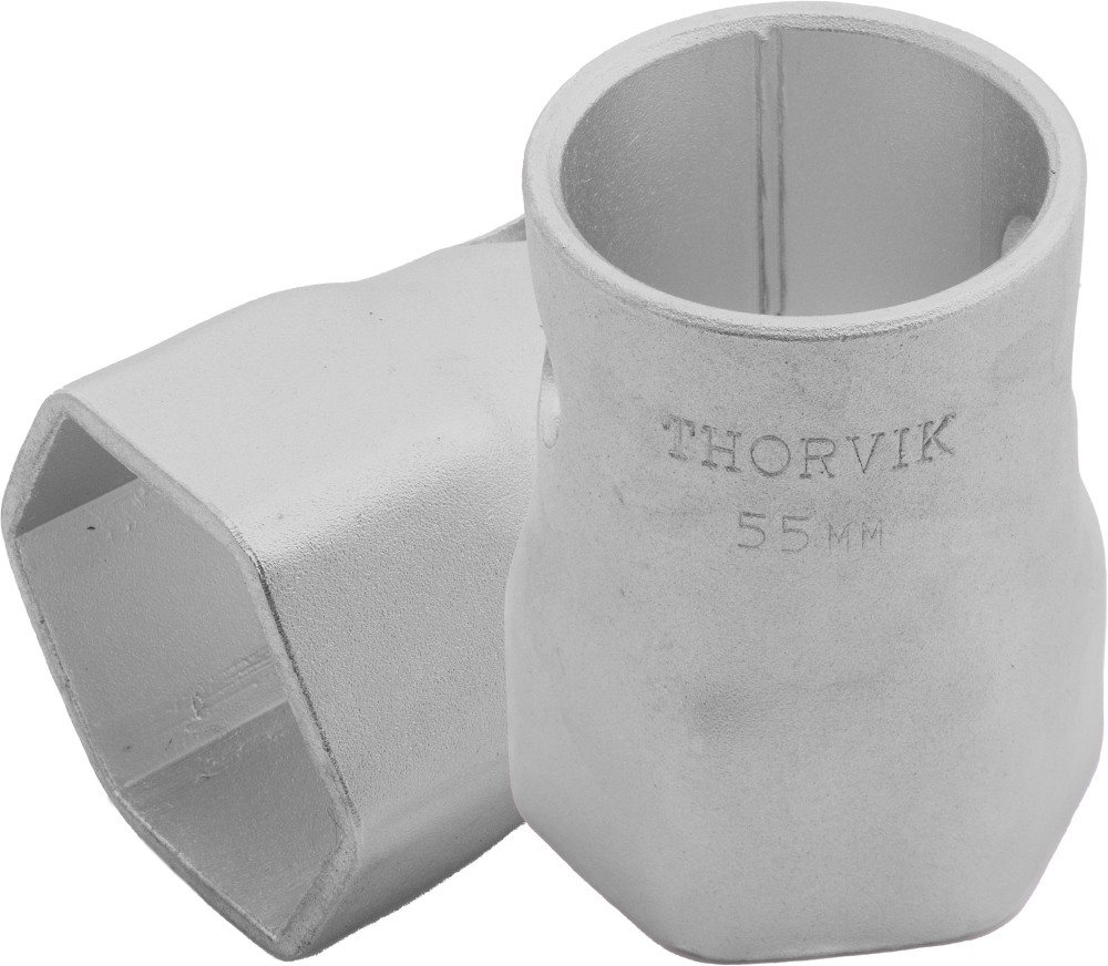 BS6P55 Ключ трубчатый ступичный шестигранный, 55 мм THORVIK BS6P55