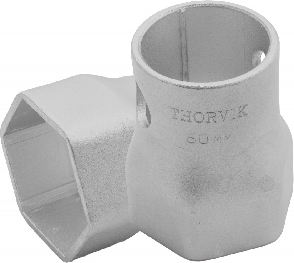 BS6P60 Ключ трубчатый ступичный шестигранный, 60 мм THORVIK BS6P60