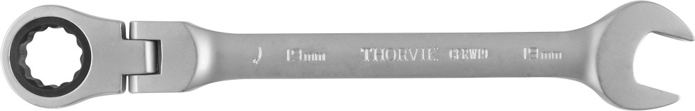 CFRW19 Ключ гаечный комбинированный трещоточный карданный, 19 мм THORVIK CFRW19