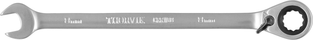 CRRW08 Ключ гаечный комбинированный трещоточный с реверсом, 8 мм THORVIK CRRW08