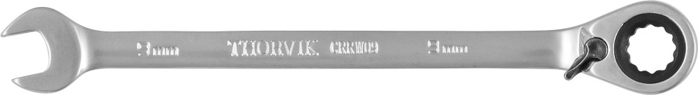 CRRW09 Ключ гаечный комбинированный трещоточный с реверсом, 9 мм THORVIK CRRW09