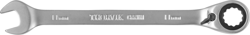 CRRW11 Ключ гаечный комбинированный трещоточный с реверсом, 11 мм THORVIK CRRW11