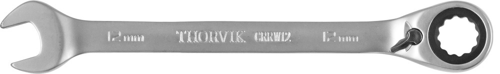CRRW12 Ключ гаечный комбинированный трещоточный с реверсом, 12 мм THORVIK CRRW12