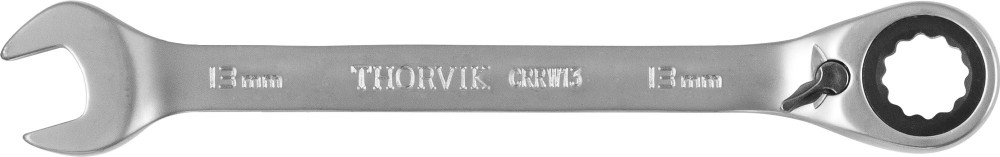 CRRW13 Ключ гаечный комбинированный трещоточный с реверсом, 13 мм THORVIK CRRW13