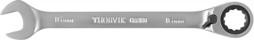CRRW16 Ключ гаечный комбинированный трещоточный с реверсом, 16 мм THORVIK CRRW16