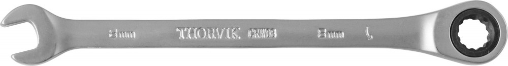 CRW08 Ключ гаечный комбинированный трещоточный, 8 мм THORVIK CRW08