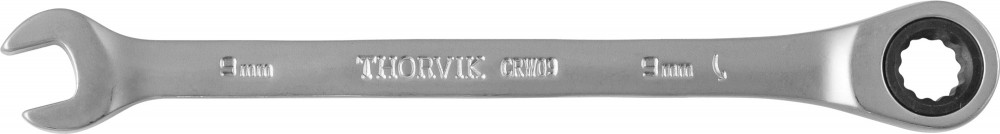 CRW09 Ключ гаечный комбинированный трещоточный, 9 мм THORVIK CRW09