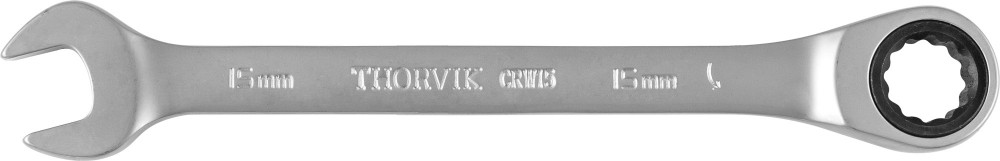 CRW15 Ключ гаечный комбинированный трещоточный, 15 мм THORVIK CRW15