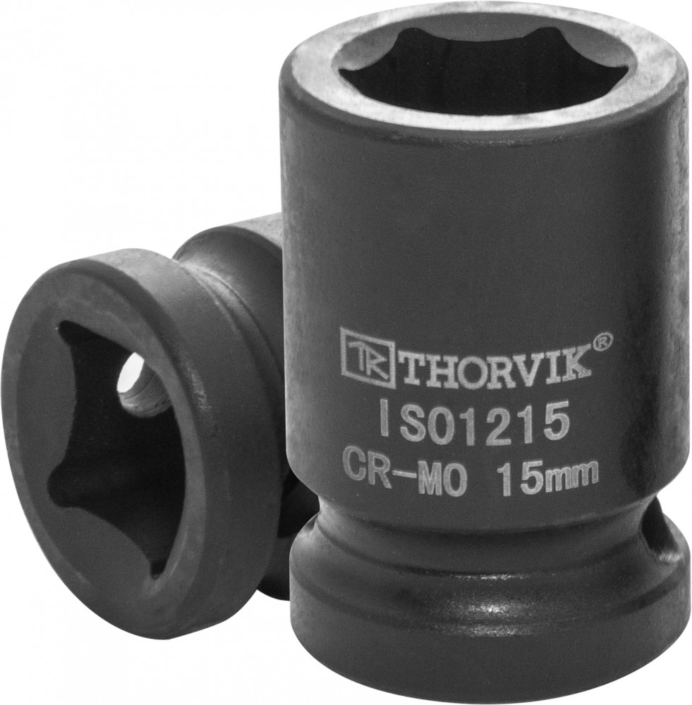 IS01215 Головка торцевая ударная 1/2"DR, 15 мм THORVIK IS01215