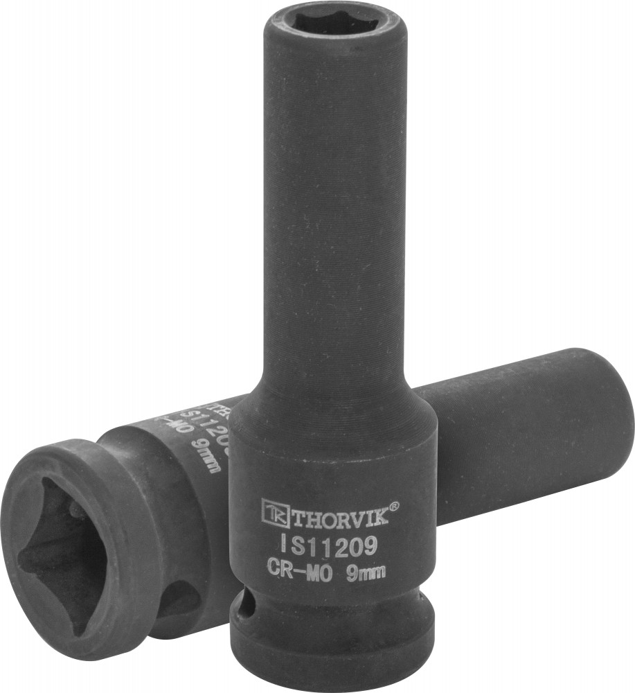 IS11209 Головка торцевая ударная глубокая 1/2"DR, 9 мм THORVIK IS11209