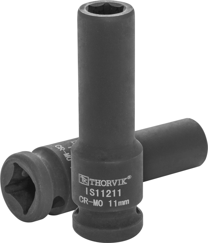 IS11211 Головка торцевая ударная глубокая 1/2"DR, 11 мм THORVIK IS11211