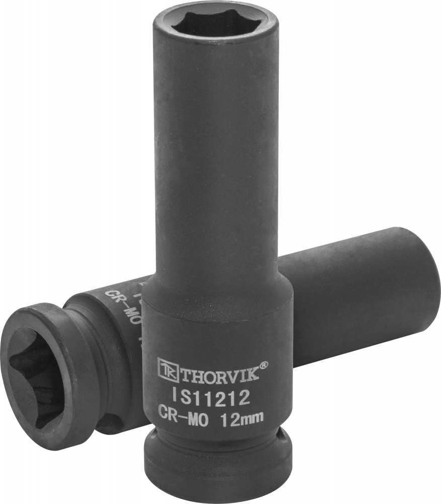 IS11212 Головка торцевая ударная глубокая 1/2"DR, 12 мм THORVIK IS11212