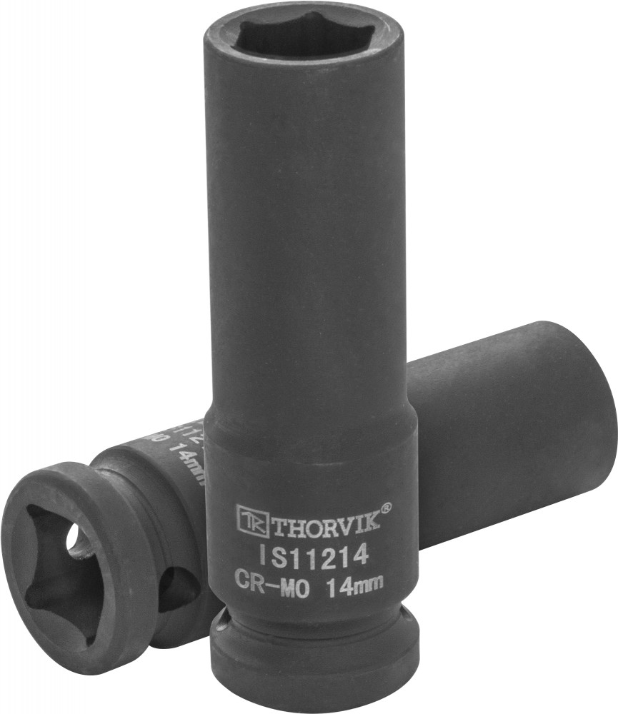 IS11214 Головка торцевая ударная глубокая 1/2"DR, 14 мм THORVIK IS11214