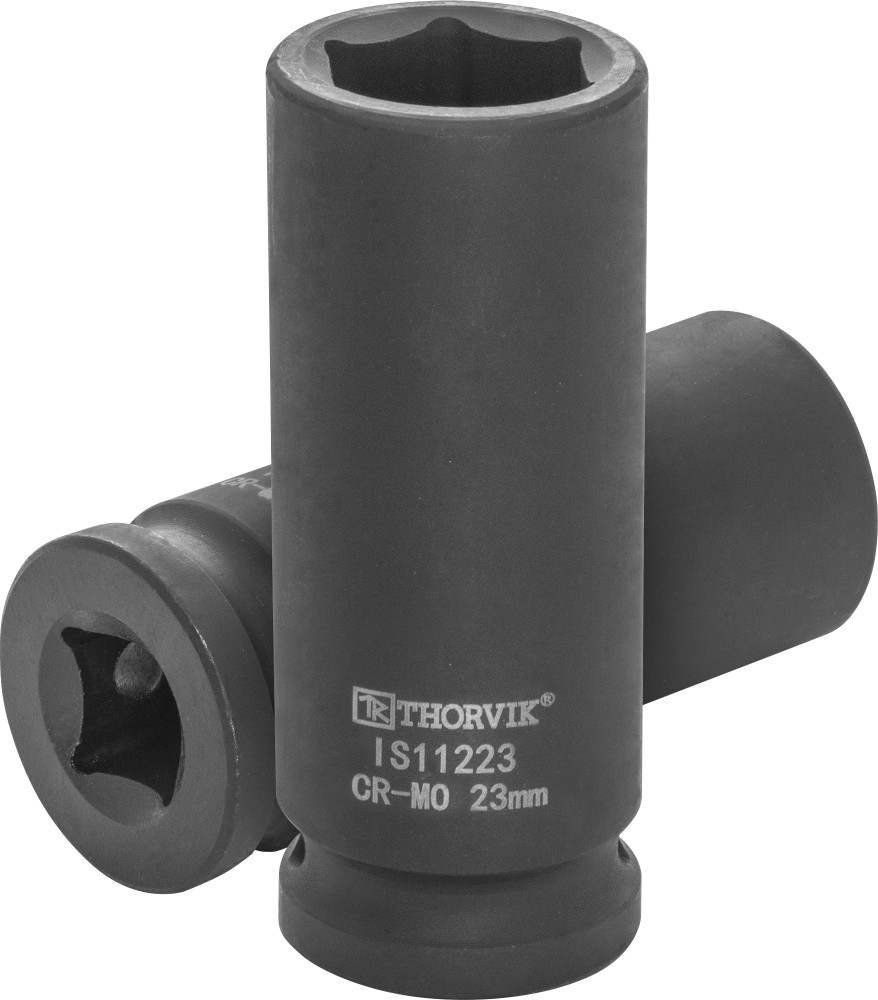 IS11223 Головка торцевая ударная глубокая 1/2"DR, 23 мм THORVIK IS11223