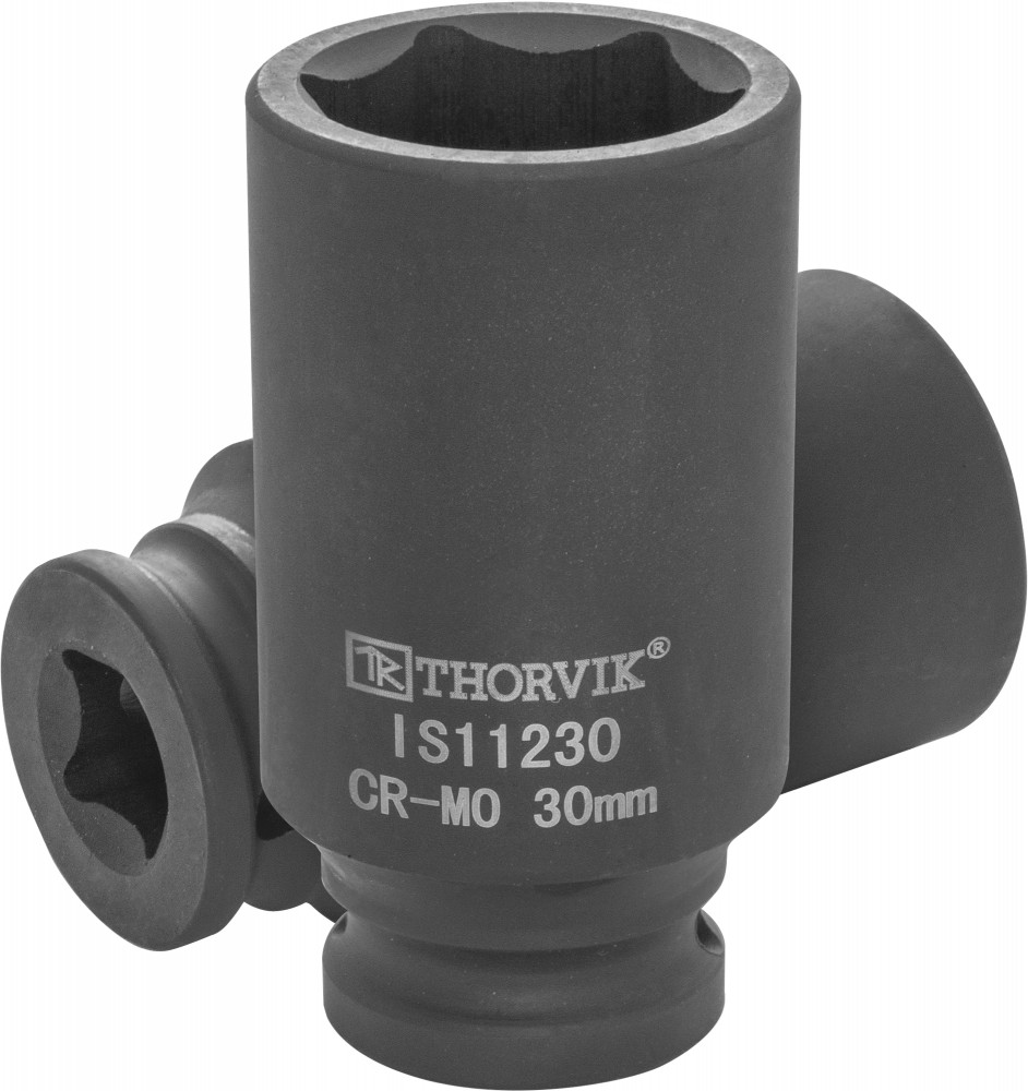 IS11230 Головка торцевая ударная глубокая 1/2"DR, 30 мм THORVIK IS11230