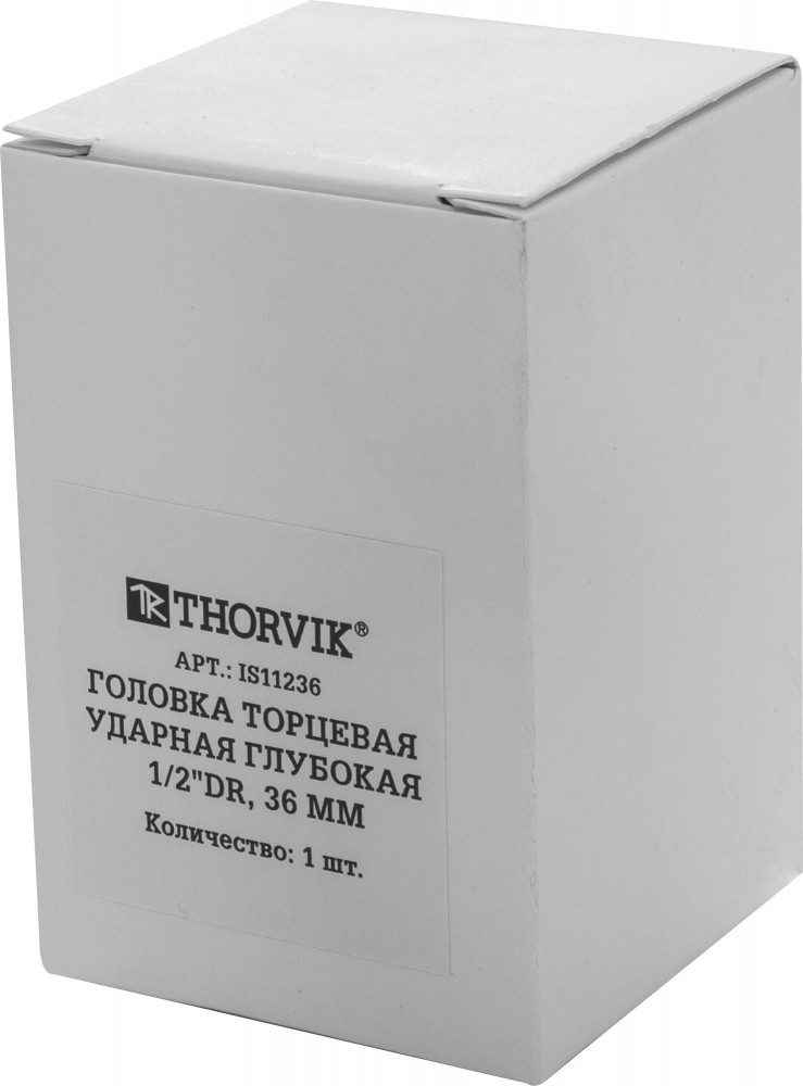 IS11236 Головка торцевая ударная глубокая 1/2"DR, 36 мм THORVIK IS11236