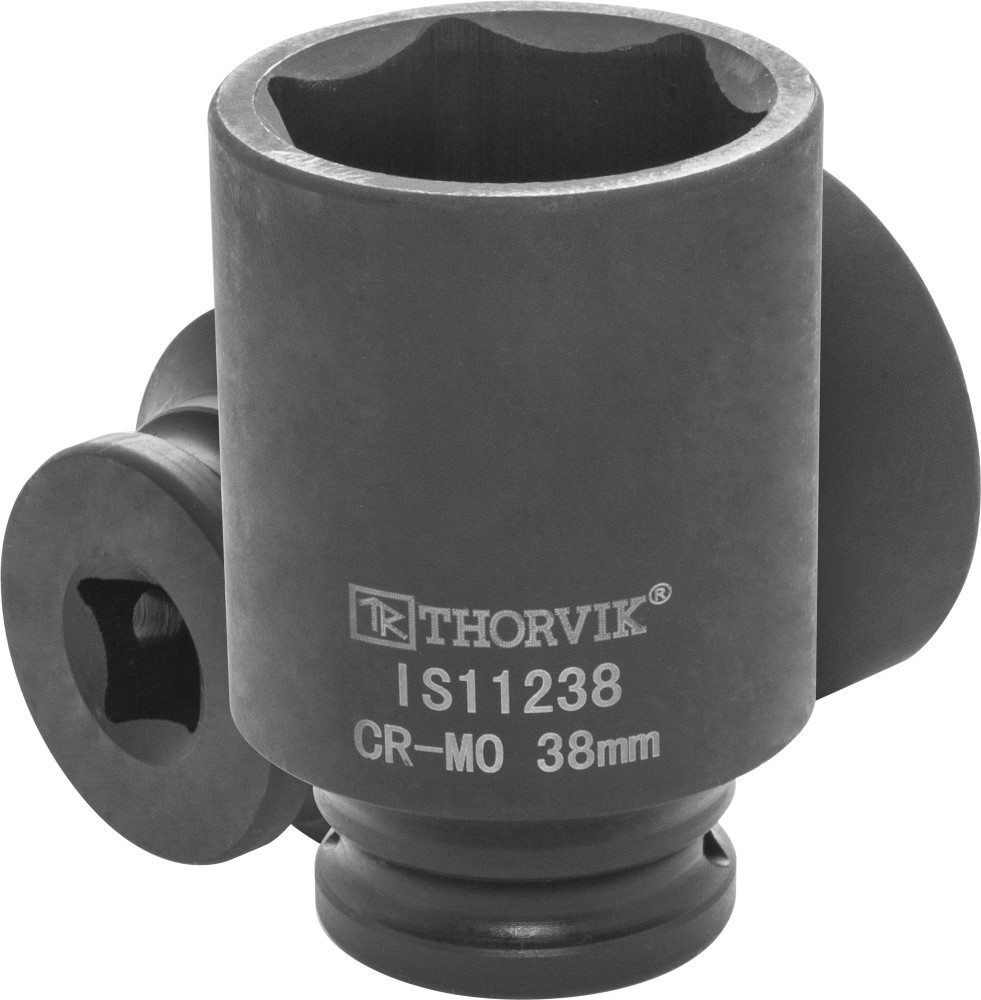 IS11238 Головка торцевая ударная глубокая 1/2"DR, 38 мм THORVIK IS11238