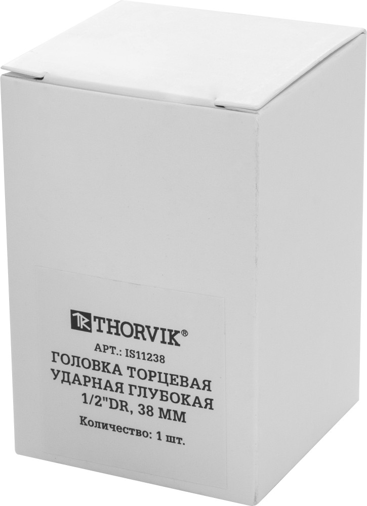 IS11238 Головка торцевая ударная глубокая 1/2"DR, 38 мм THORVIK IS11238