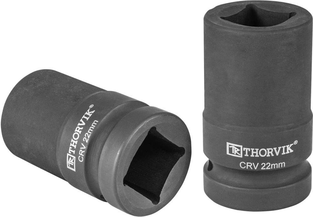 LSWS00122 Головка торцевая 4-х гранная для ручного гайковерта 1"DR, 22 мм THORVIK LSWS00122