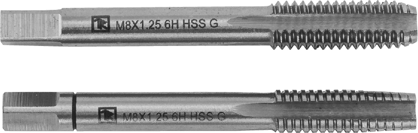 MT10125S2 Набор метчиков T-COMBO двухпроходных ручных универсальных М10х1.25, HSS-G, 2 шт. THORVIK MT10125S2