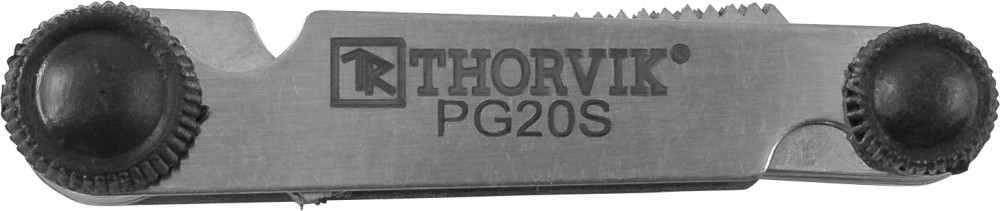 PG20S Набор резьбовых шаблонов для наружных резьб, 20 предметов THORVIK PG20S