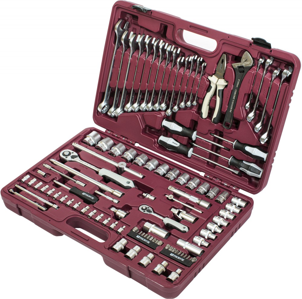 UTS0101 Набор инструмента универсальный 1/4", 1/2"DR, 101 предмет THORVIK UTS0101